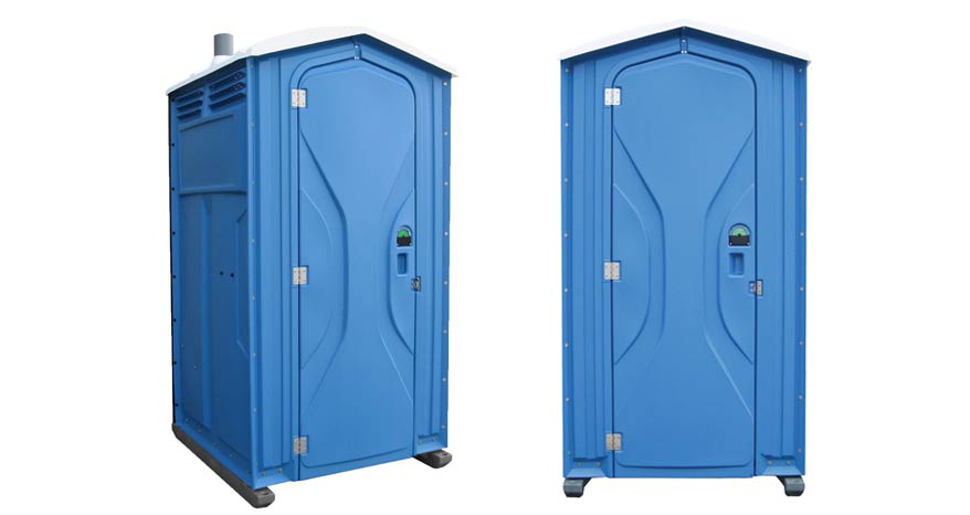 Long-term porta potty units on site in Anderson, South Carolina